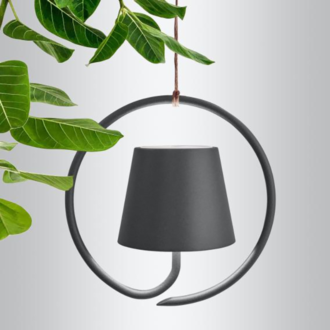 Modern Metal and Glass Pendant Light with LED Warm White Illumination