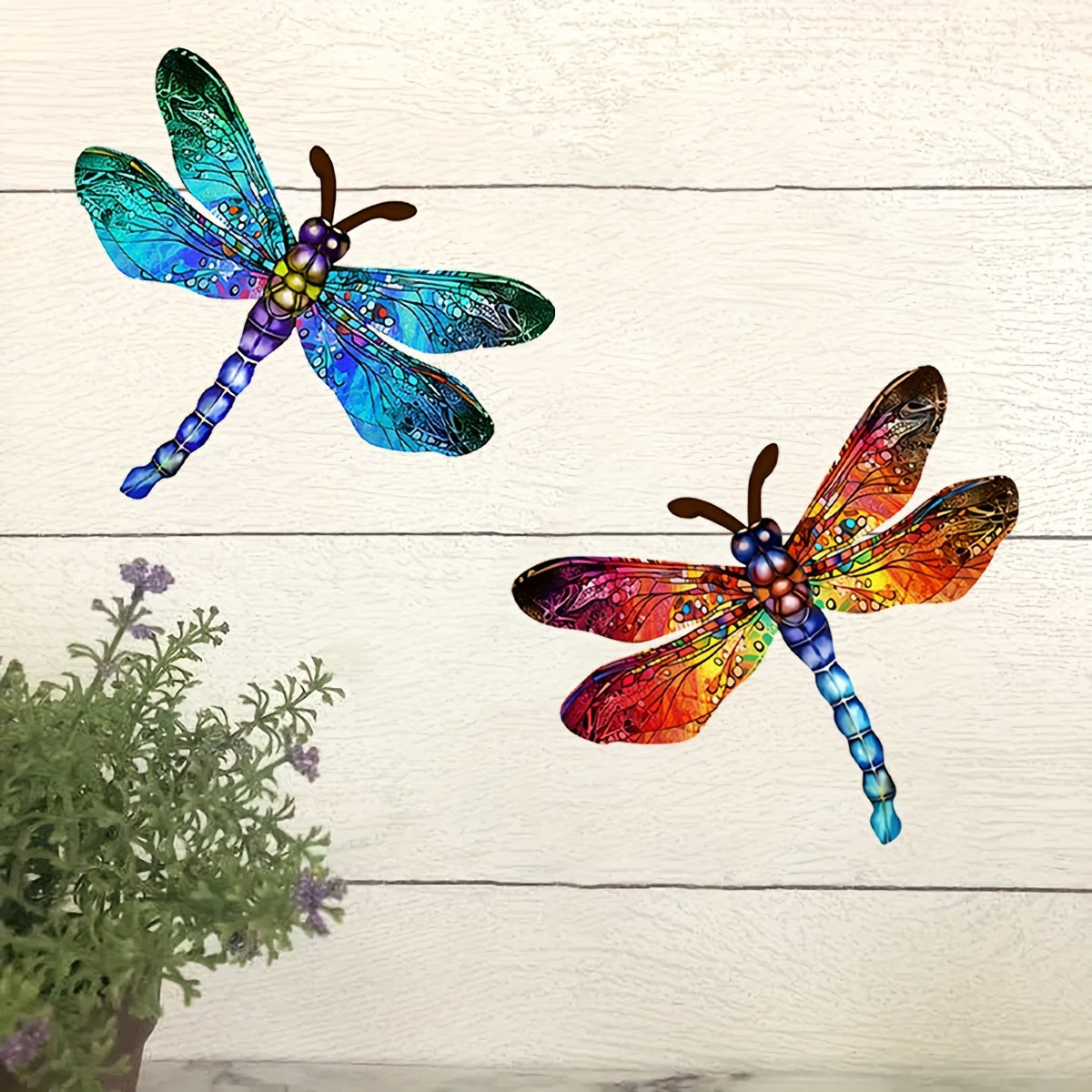 Vibrant Metal Dragonfly Wall Art for Indoor and Outdoor Decor