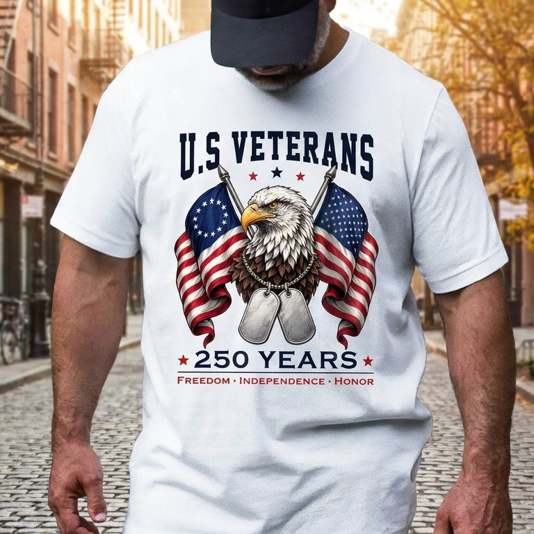 Patriotic Eagle T-shirt 250 Years Independence Bella Canvas Unisex Tee