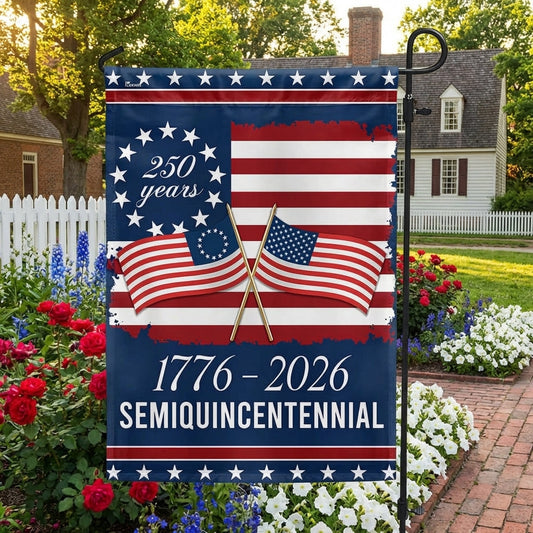 American Flag 250th Anniversary Garden Flag Double-Sided Decorative Banner