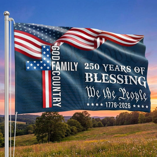 American Grommet Flag 250th Anniversary Canvas 3x5 ft