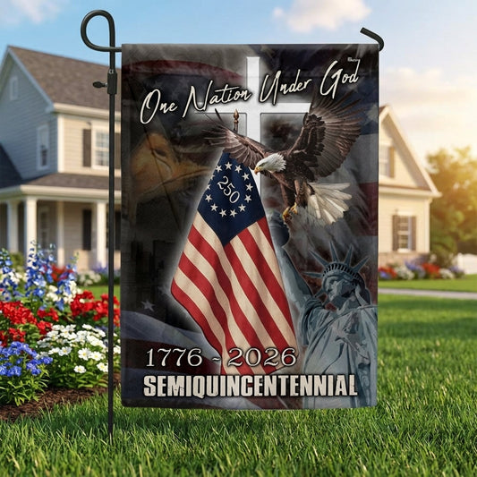 One Nation Under God Flag for Semiquincentennial Celebration