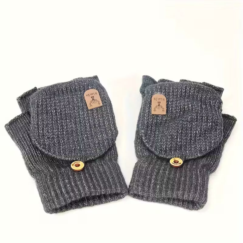 Fingerless Knit Winter Gloves for Warmth and Flexibility