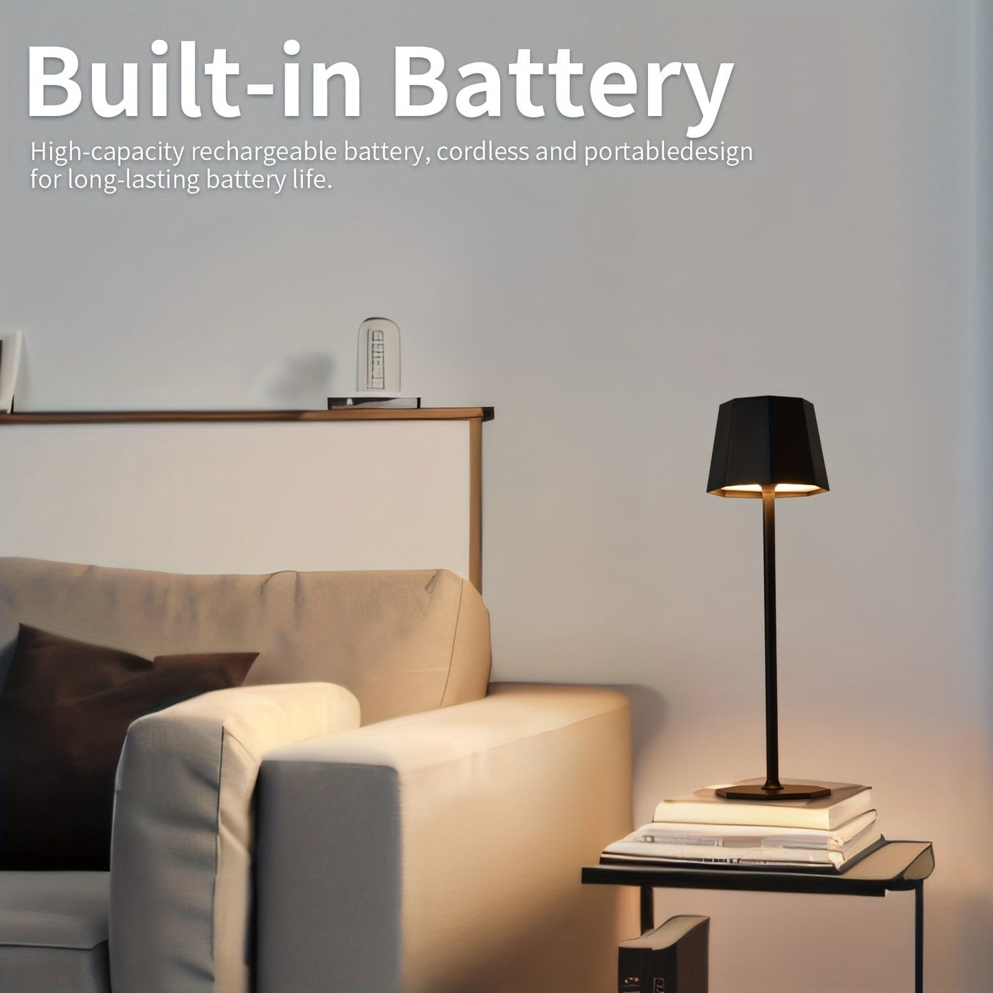 Cordless Battery-Powered Table Lamp Set - Soft Ambient Lighting
