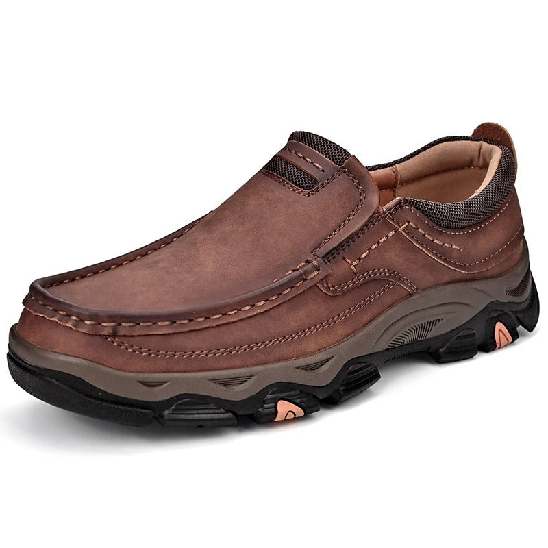 Men's Casual Slip-On Loafers with Cushioned Insole and Traction Outsole