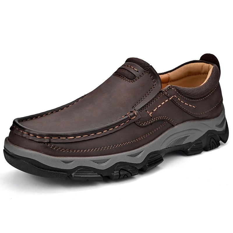 Men's Casual Slip-On Loafers with Cushioned Insole and Traction Outsole