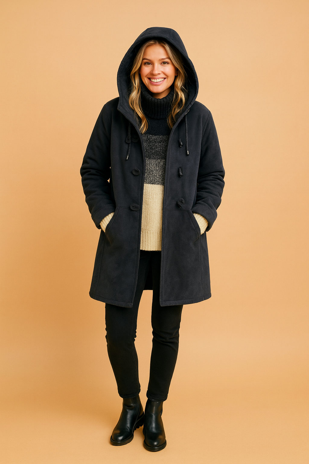 Hooded Insulated Women's Winter Jacket