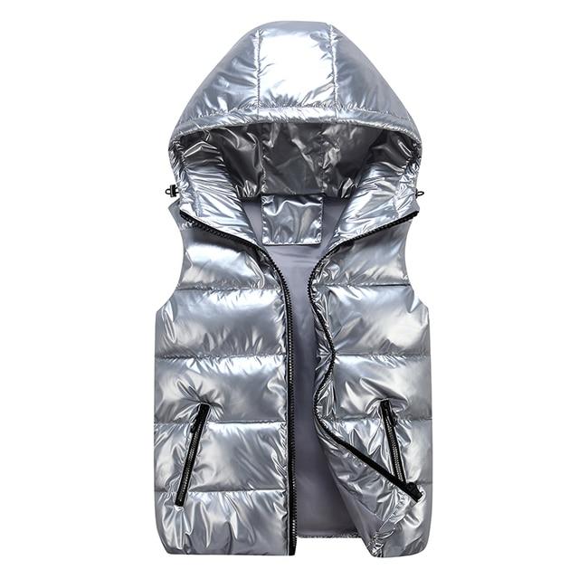Lightweight Sleeveless Hooded Jacket with Zip Pockets
