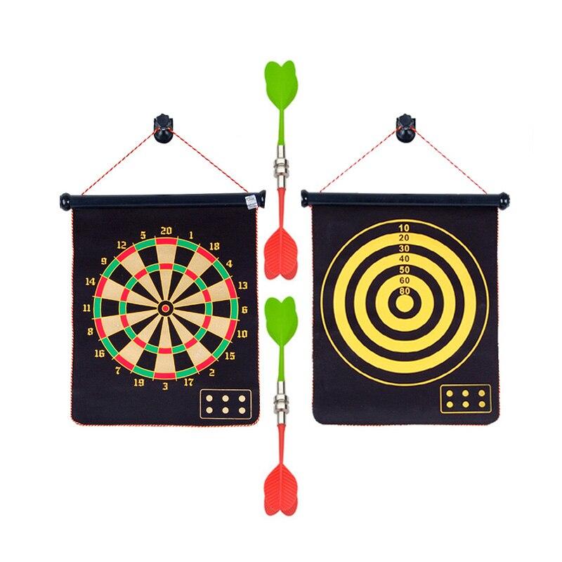 Magnetic Dartboard Set with Safe Darts for Family Fun