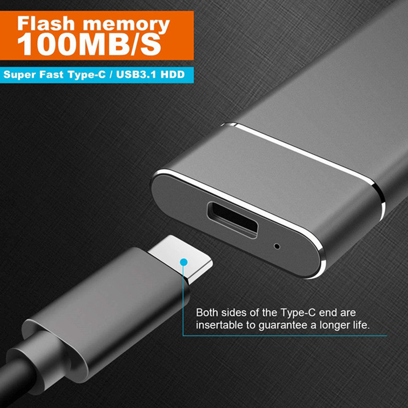 Portable SSD Hard Drive 1TB USB 3.2 Lightning Fast Storage