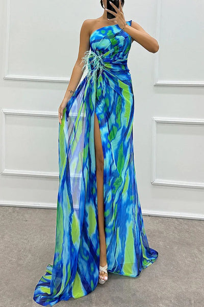 Elaris - Vibrant Slit Dress
