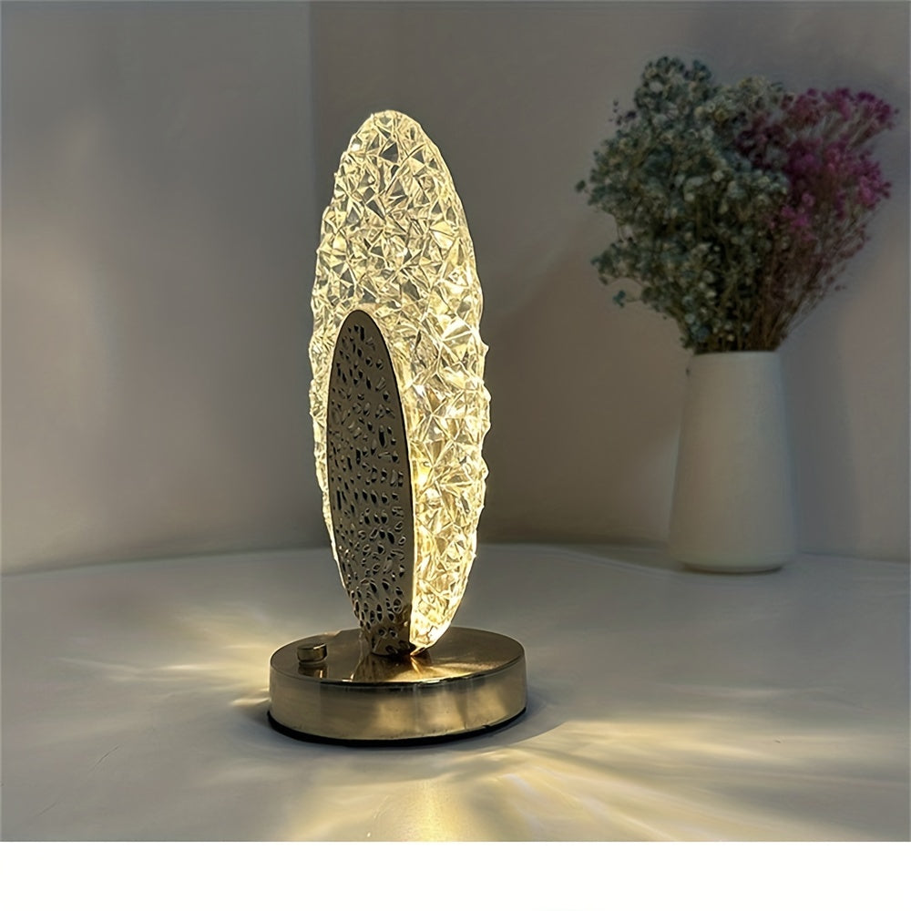 USB Rechargeable Dimmable Feather Table Lamp