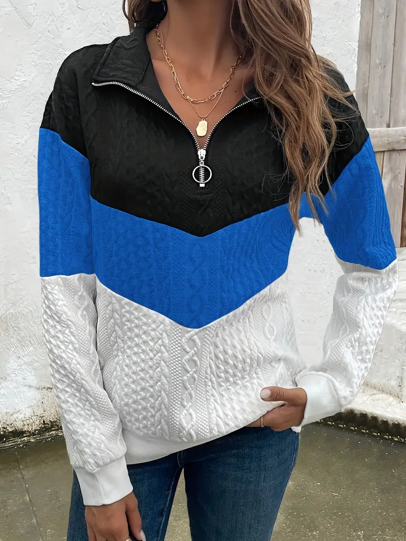 Elaine | Ladies' zip-up sweater