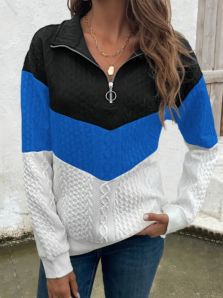 Elaine | Ladies' zip-up sweater