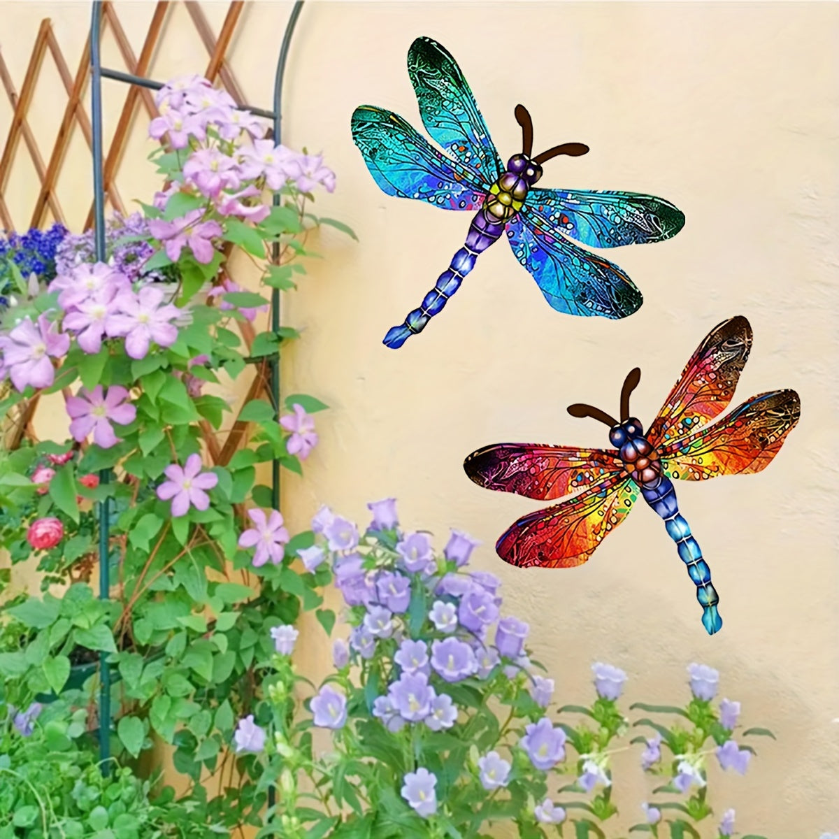 Vibrant Metal Dragonfly Wall Art for Indoor and Outdoor Decor