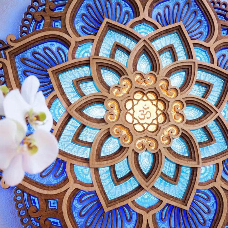 Mandala LED Night Light Wall Lamp