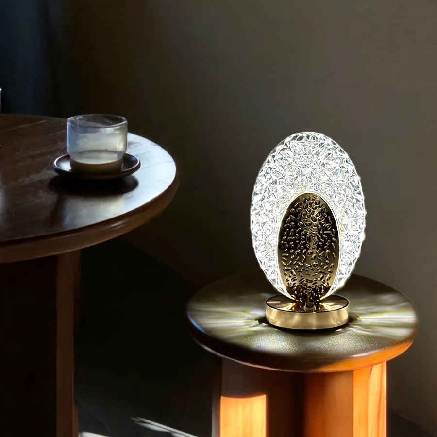 USB Rechargeable Dimmable Feather Table Lamp