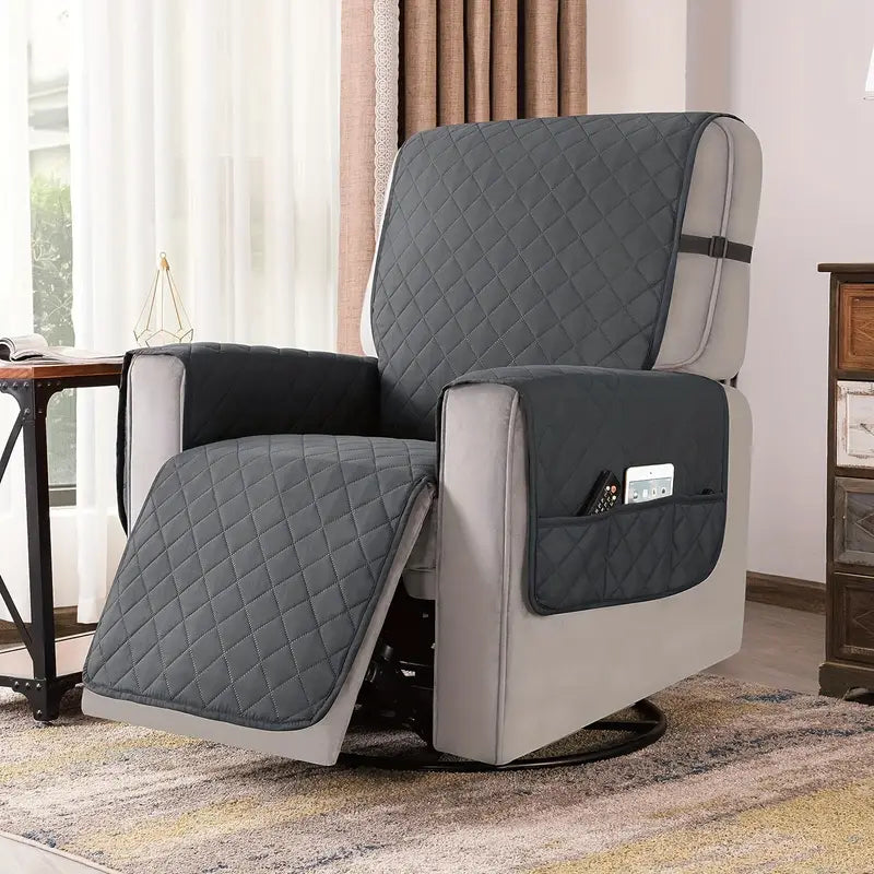 Microfiber Armchair Cover with Anti-Slip Protection and Water Resistance