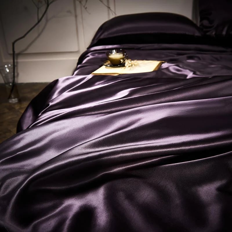 Pure Mulberry Silk Bedding Set - 25 Momme Luxury 4 Piece