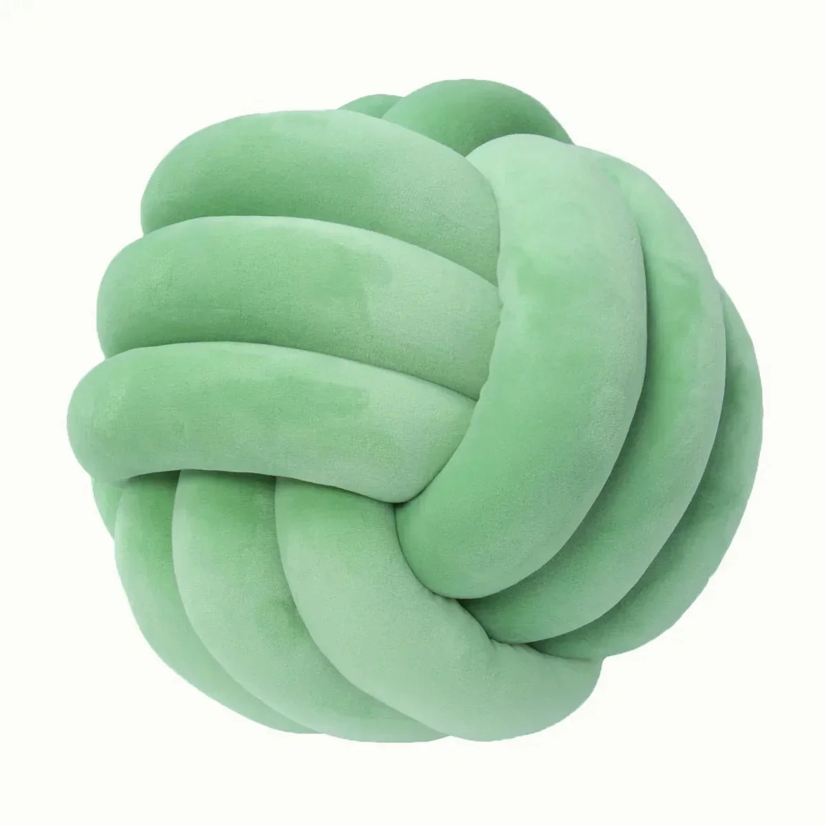 Soft Knot Ball Cushion in Suede Look for Kids' Decor