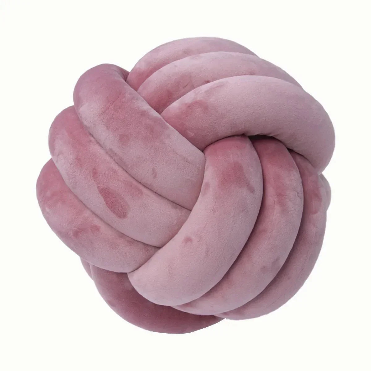 Soft Knot Ball Cushion in Suede Look for Cozy Decor