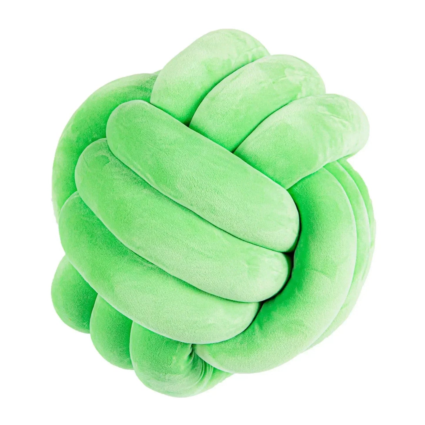 Knotted Suede-Look Decorative Cushion Ball