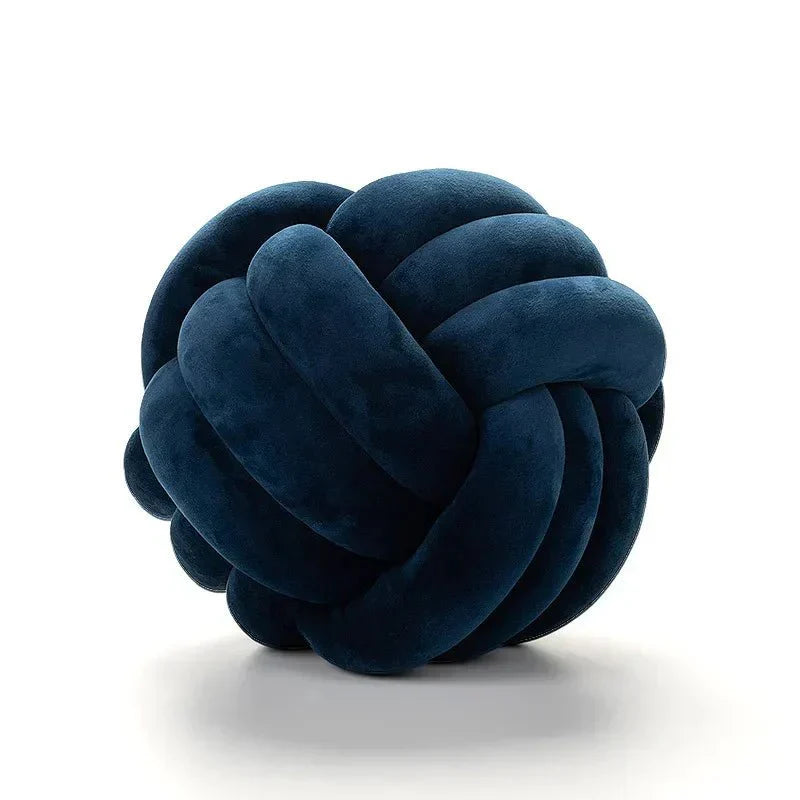 Knotted Suede-Look Decorative Cushion Pillow