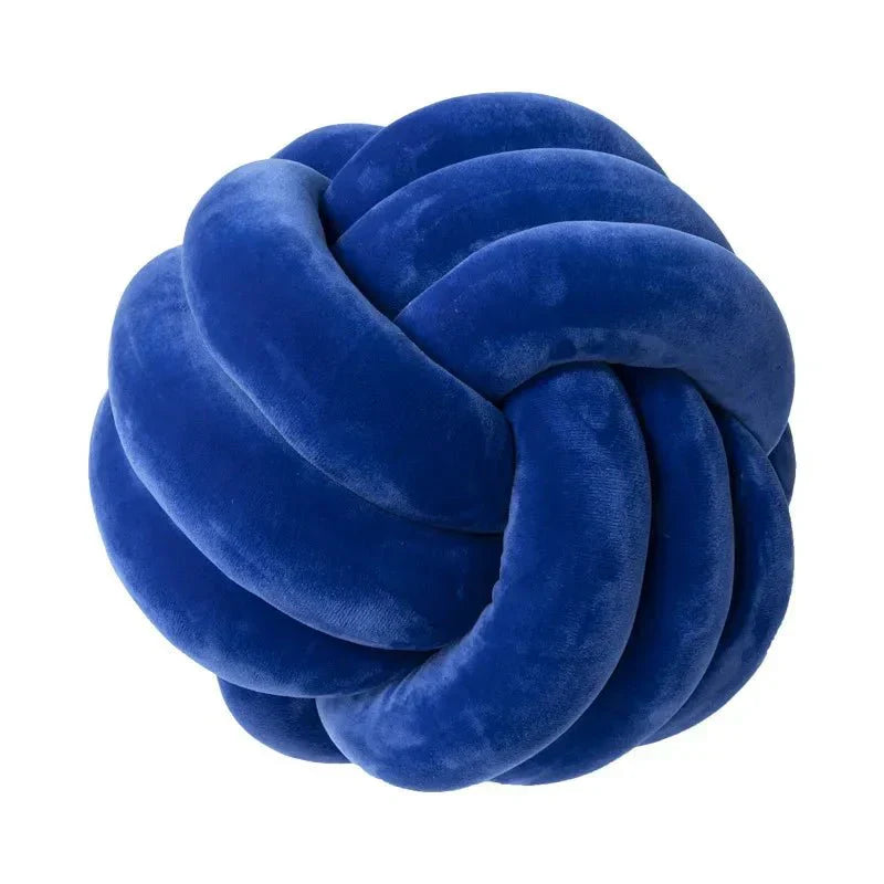 Knotted Suede-Look Decorative Cushion Pillow