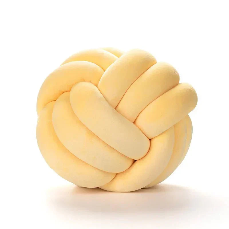 Knotted Suede-Look Decorative Cushion Pillow