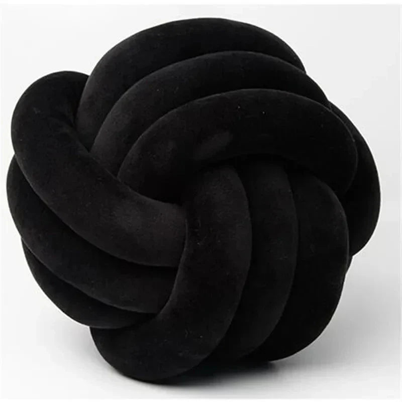 Knotted Suede-Look Decorative Cushion Pillow