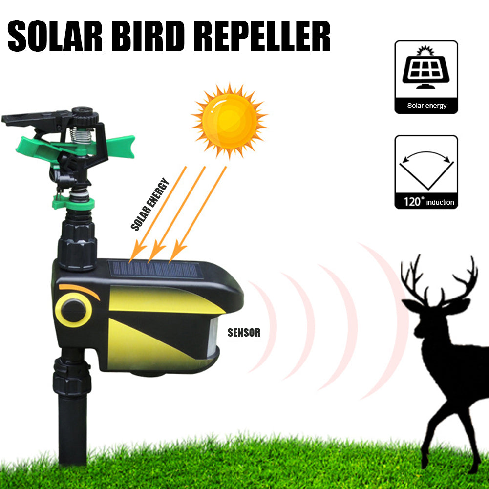 Solar-Powered Motion-Activated Deer Sprinkler System