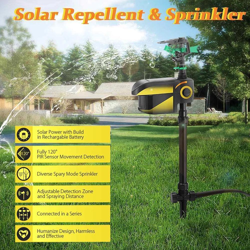 Solar-Powered Motion-Activated Deer Sprinkler System