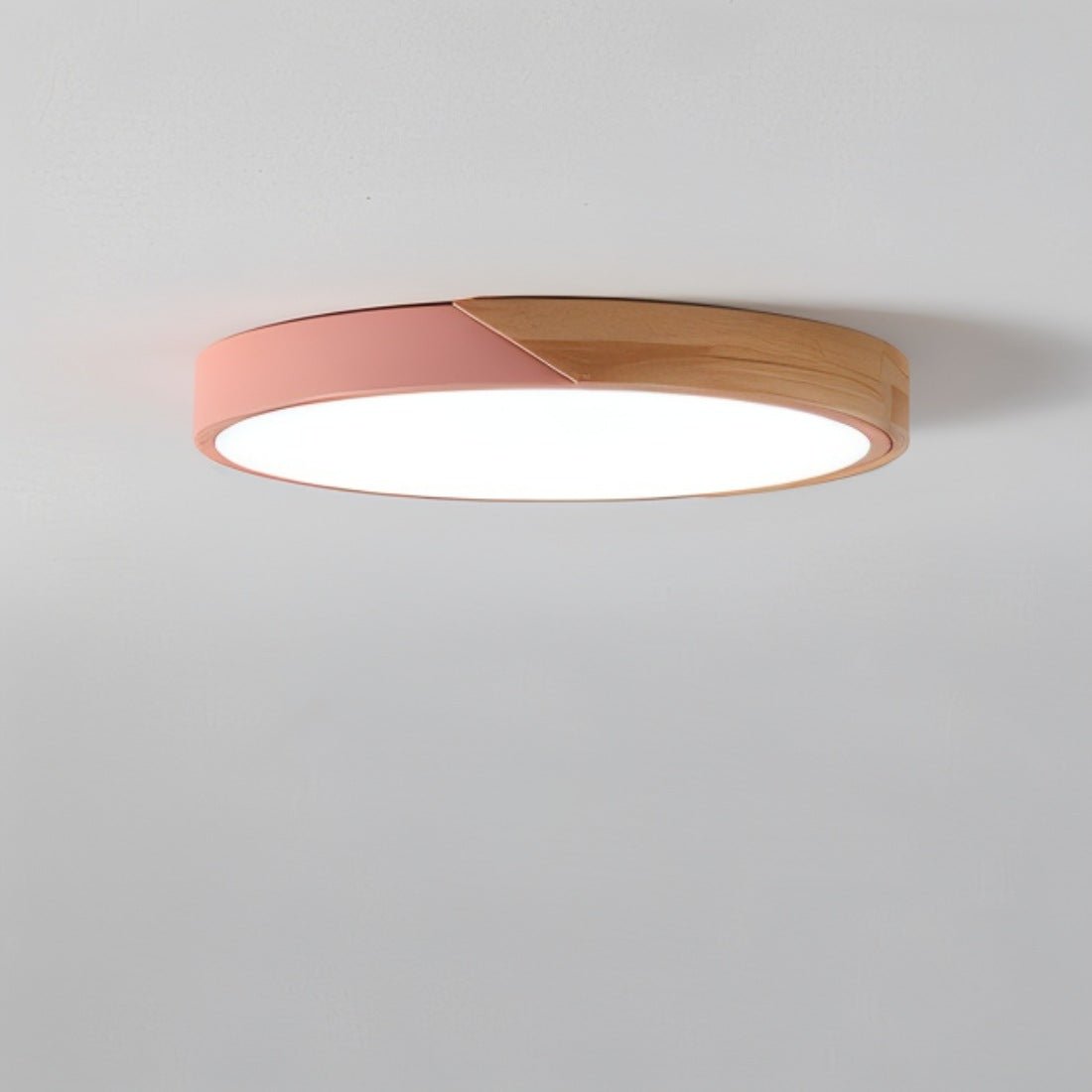Modern LED Ceiling Light with Wooden Structure - Minimalist Design