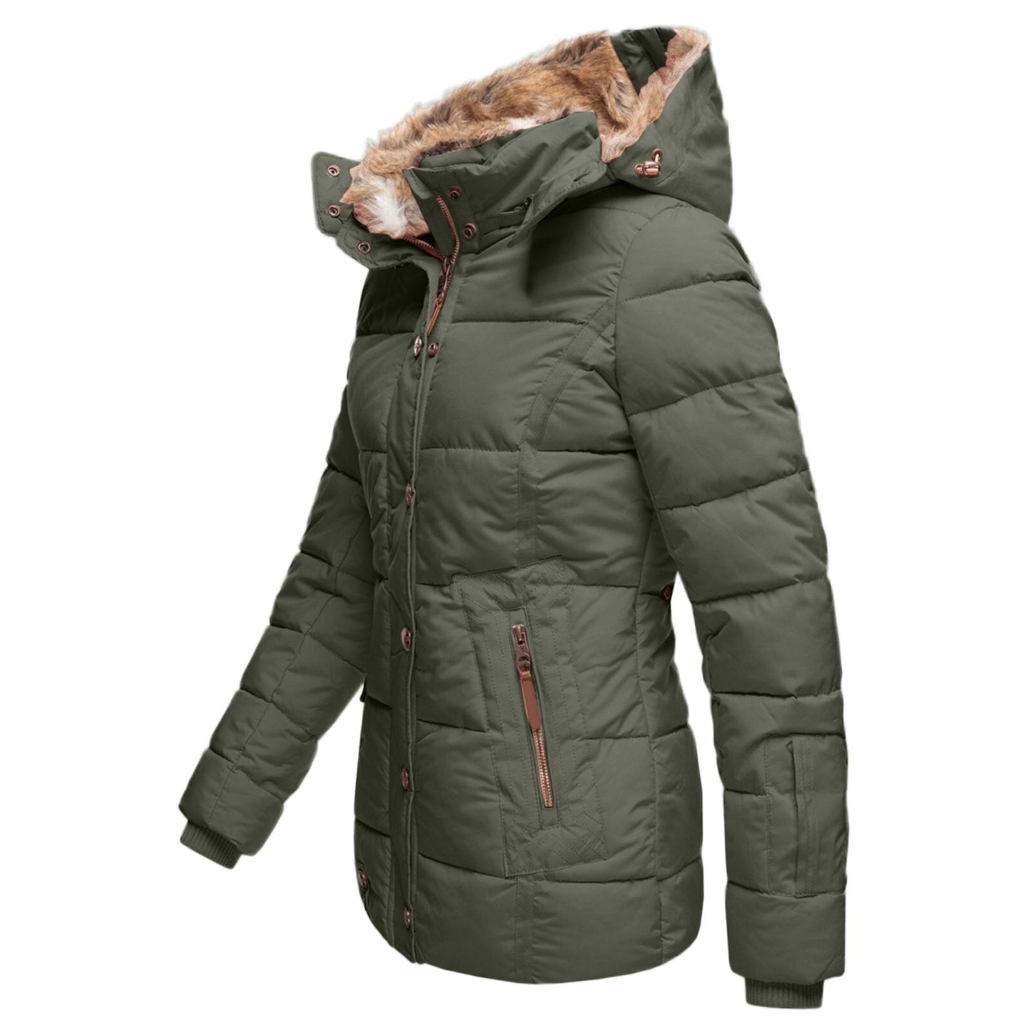 Women's Elegant Winter Jacket with Flattering Fit and Warmth