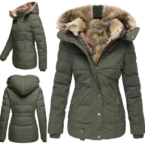 Women's Elegant Winter Jacket with Flattering Fit and Warmth