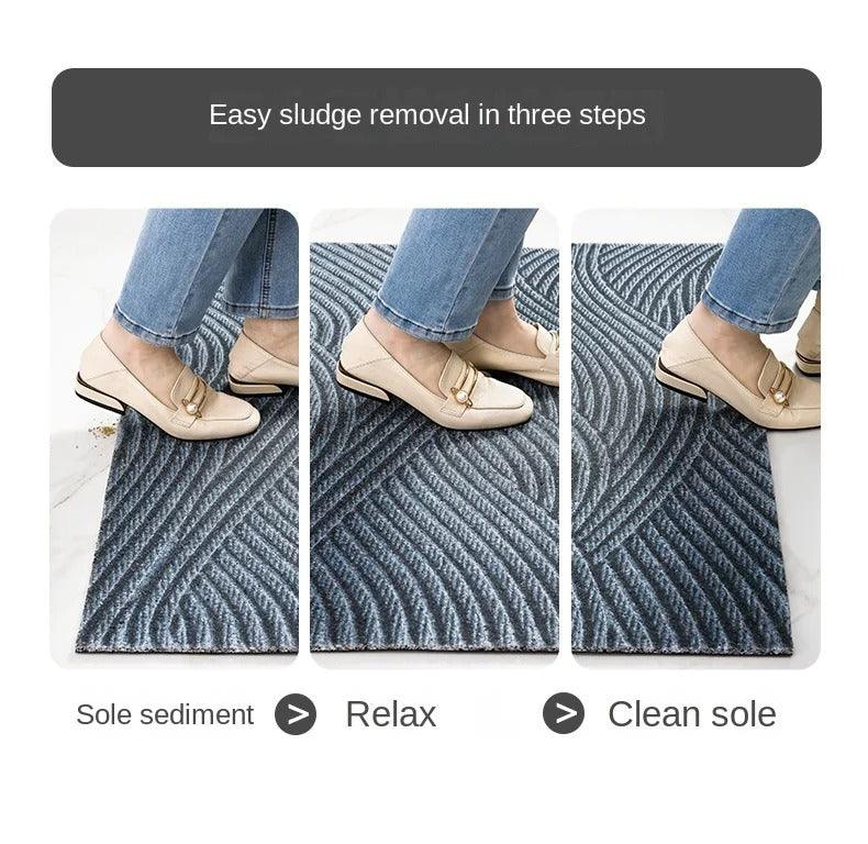 Non-Slip Nordic PVC Doormat for Entryway