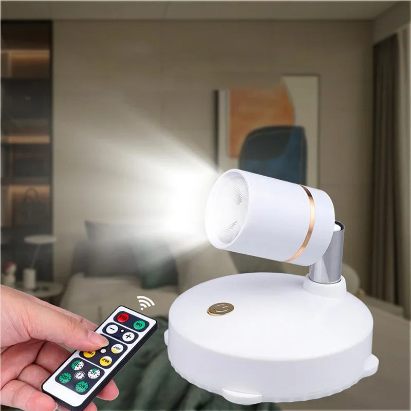 Wireless Dimmable LED Spotlight with Remote Control