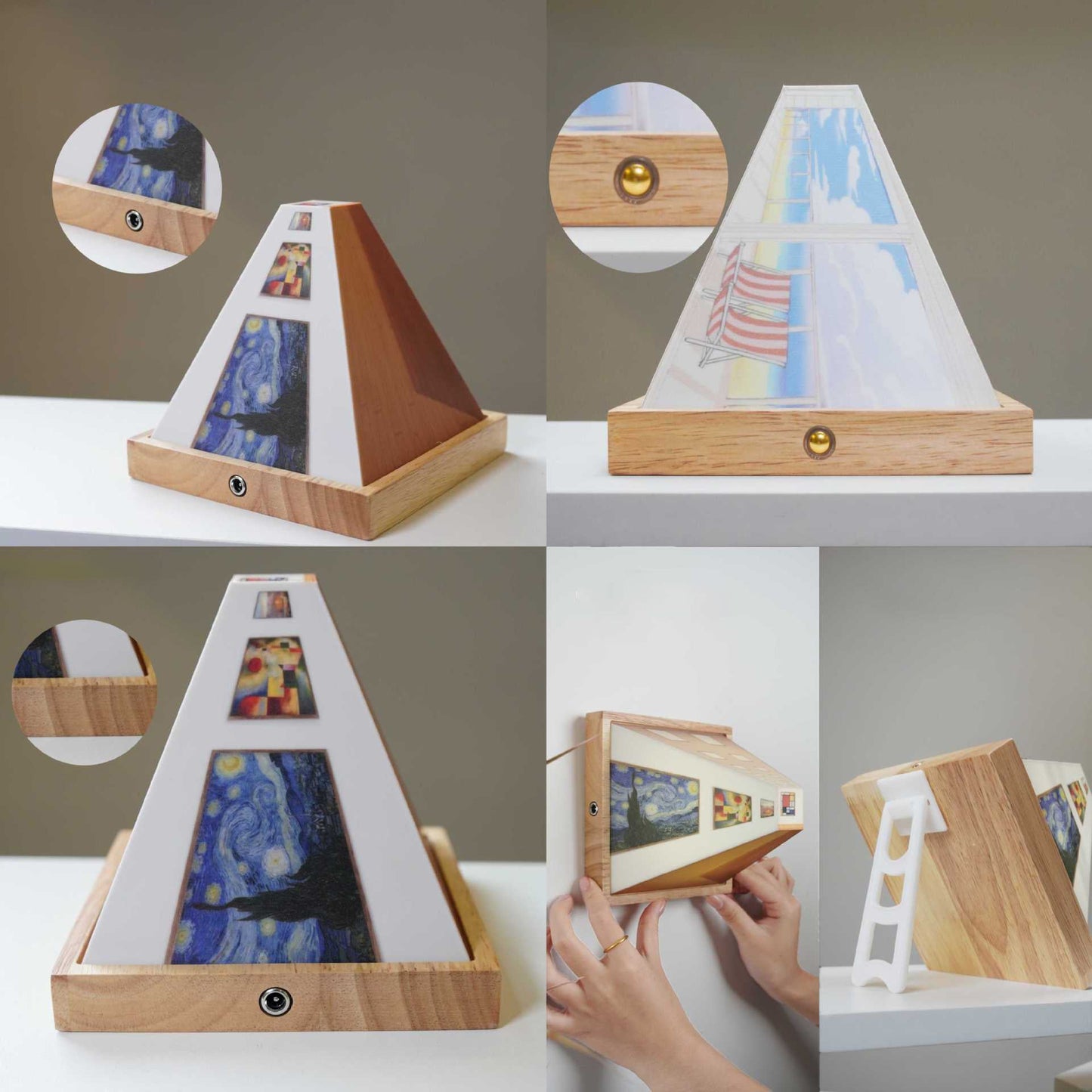 3D Optical Illusion Wall Lamp with Night Light