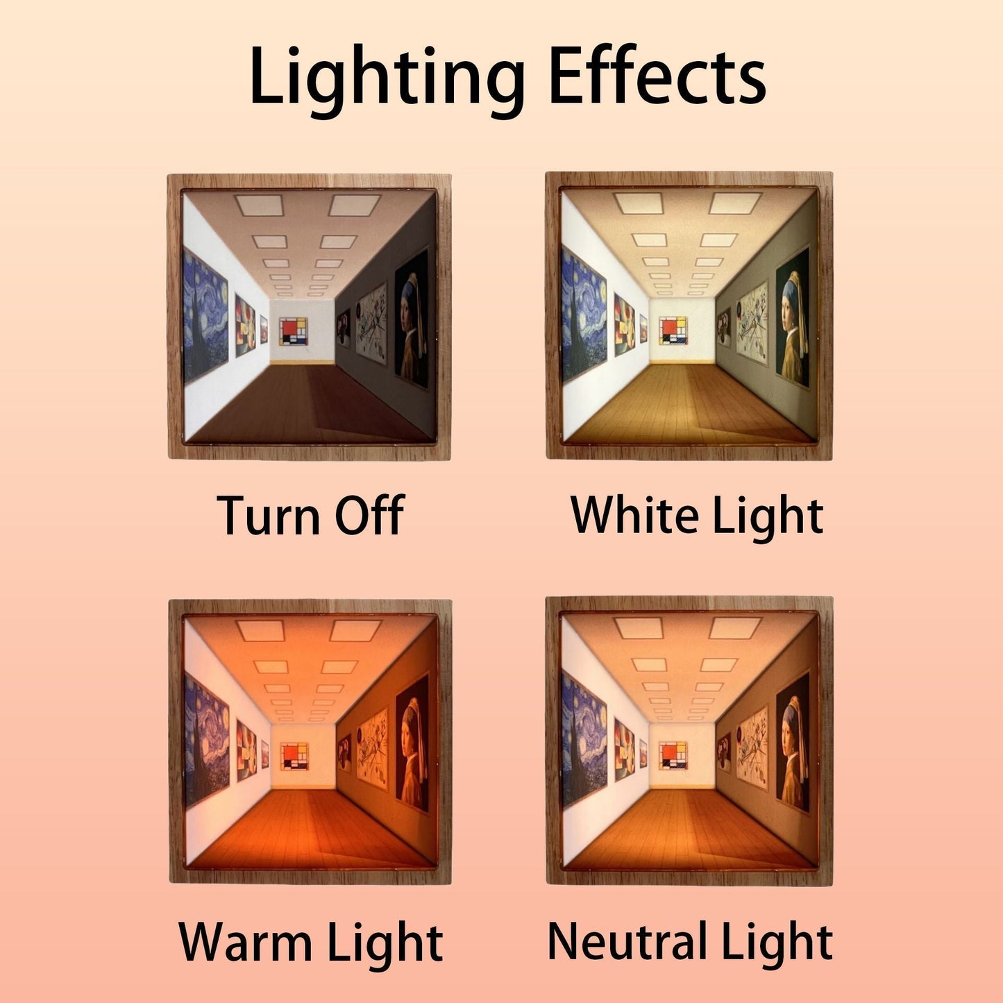 3D Optical Illusion Wall Lamp with Night Light