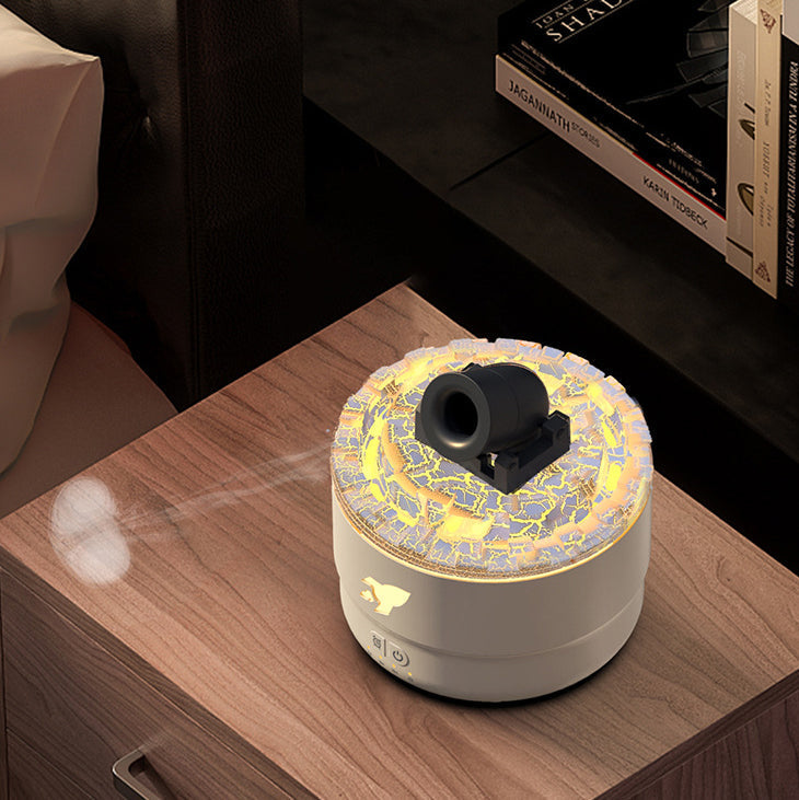 Lava-Inspired Aroma Humidifier with Night Light and Essential Oil Diffuser