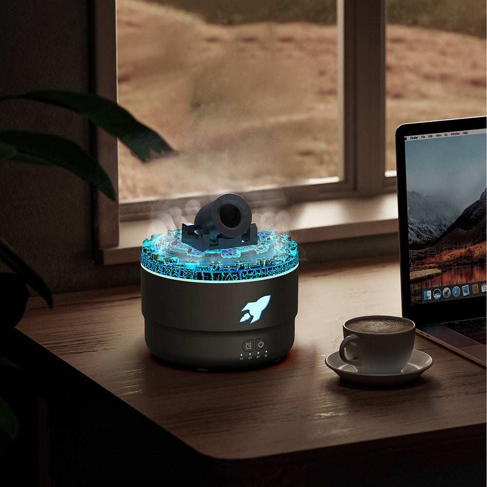 Lava Ring Aroma Humidifier with Night Light and Dual Mist Modes