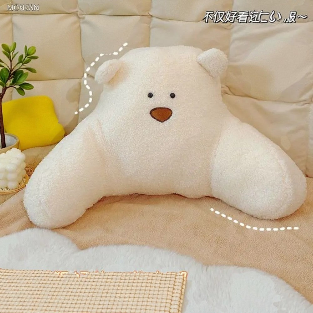 Teddy Bear Shaped Backrest Cushion