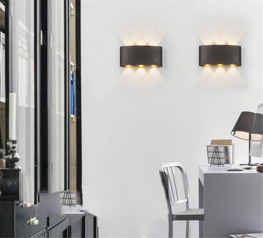 Modern Waterproof LED Wall Light - Energy-Efficient Indoor and Outdoor Lighting