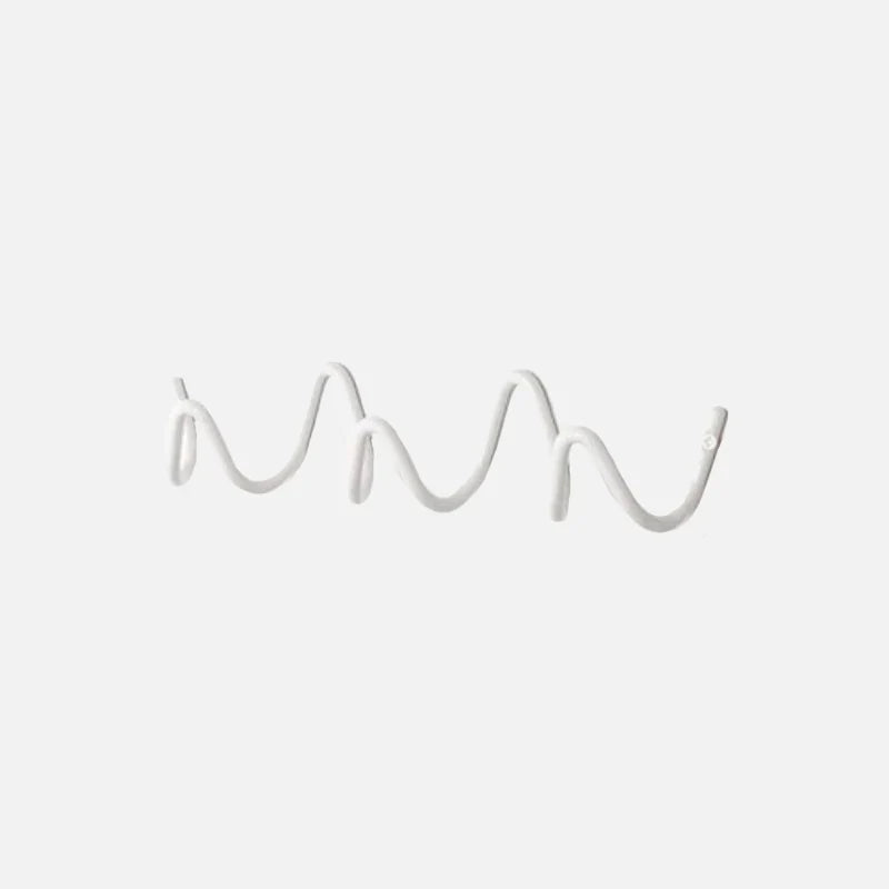 Wall-Mounted Metal Scribble Coat Rack in Black or White