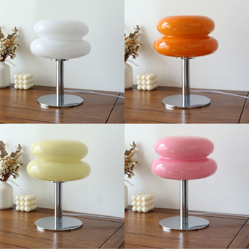 Designer Stained Glass Table Lamp with LED Lighting