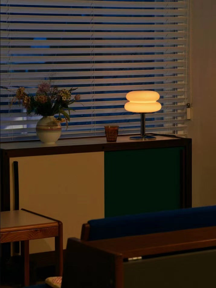 Designer Stained Glass Table Lamp with LED Lighting