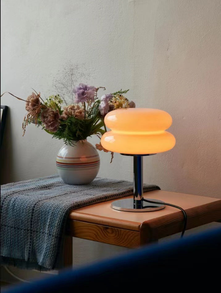 Designer Stained Glass Table Lamp with LED Lighting