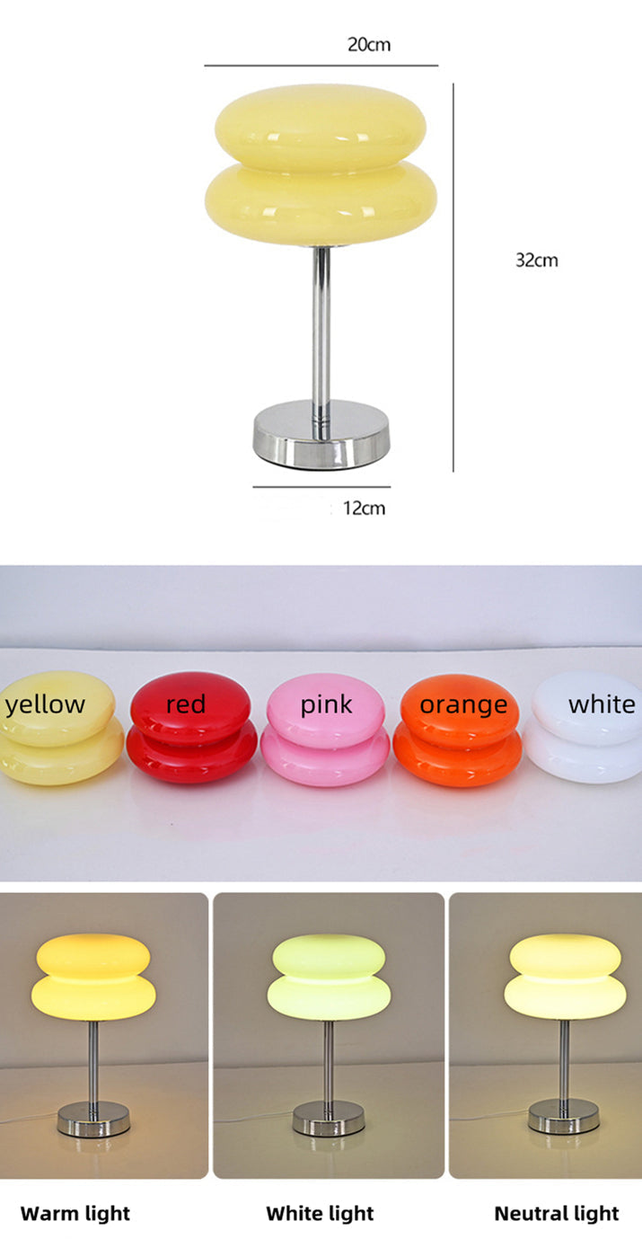 Designer Stained Glass Table Lamp with LED Lighting