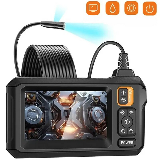 HD Inspection Camera with 4.3-Inch Screen and Adjustable LED Lights
