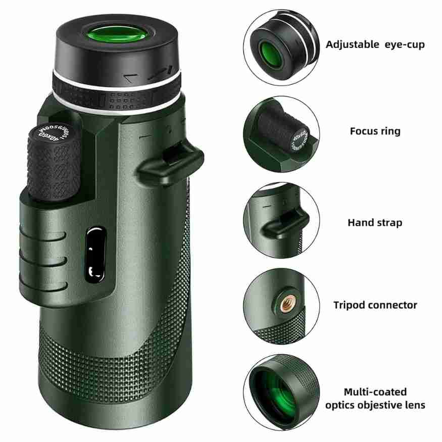 600x Magnification Monocular Telescope with HD Clarity